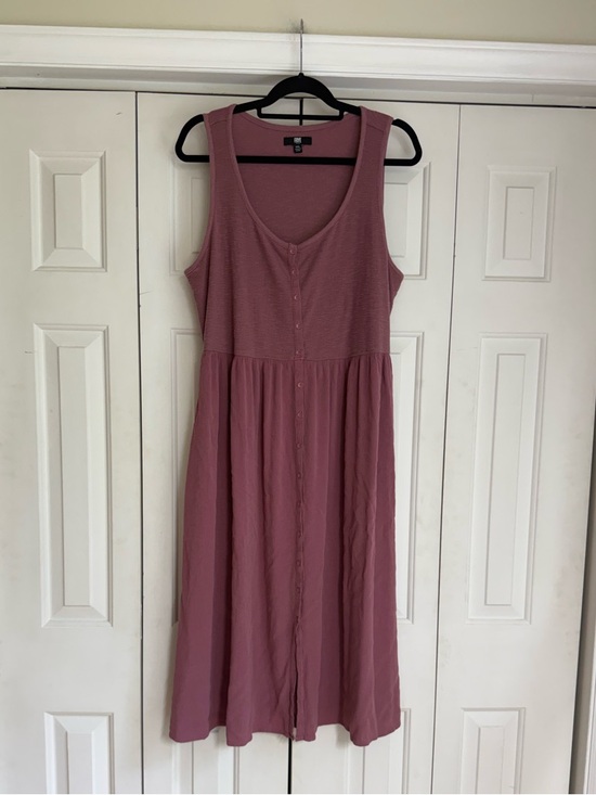 Frye Dresses & Skirts - Frye Women’s Sleeveless Button-Front Midi Dress Mauve Lightweight Size XXL